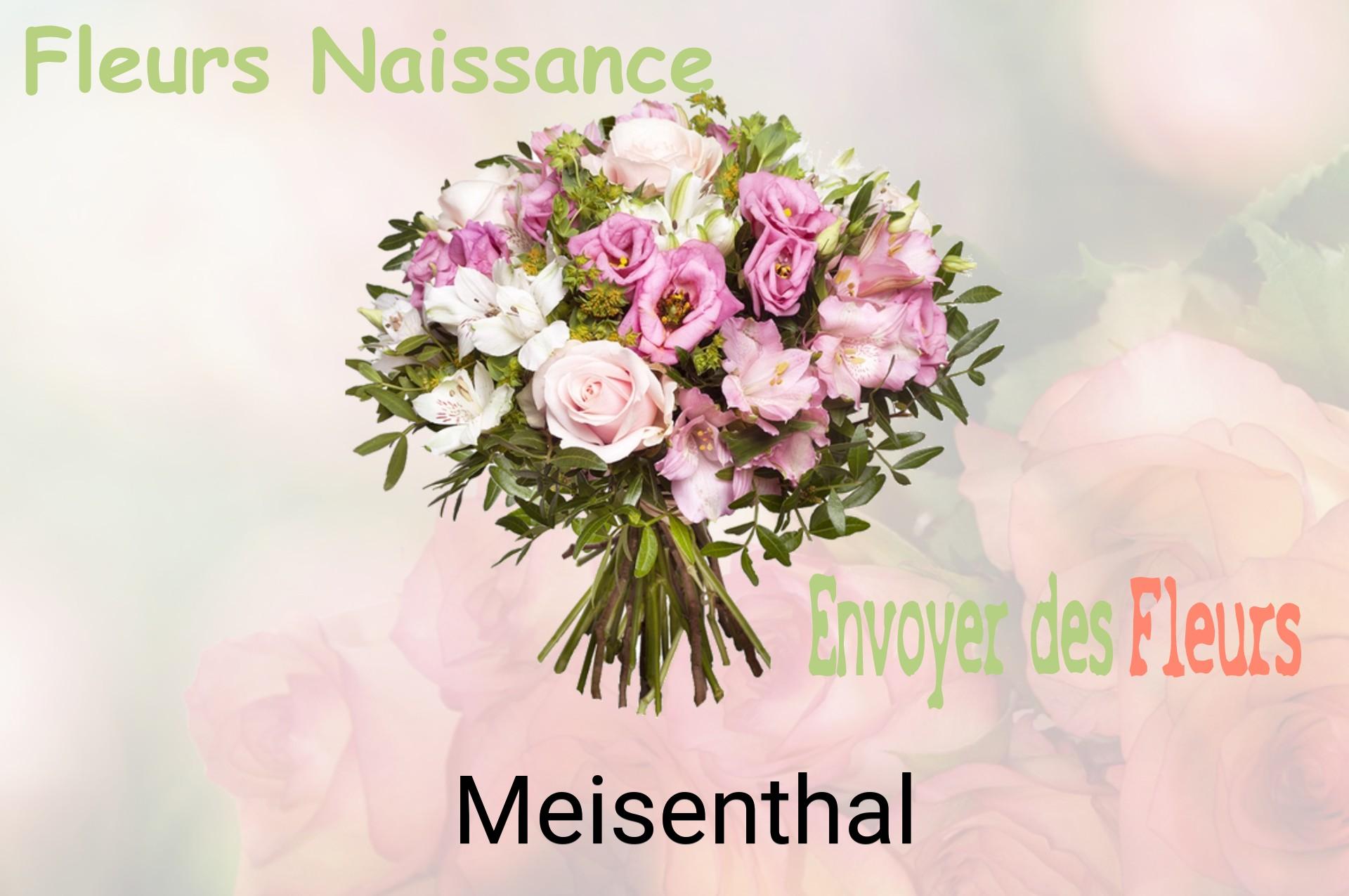 Bouquet de fleurs de naissance livré à Meisenthal