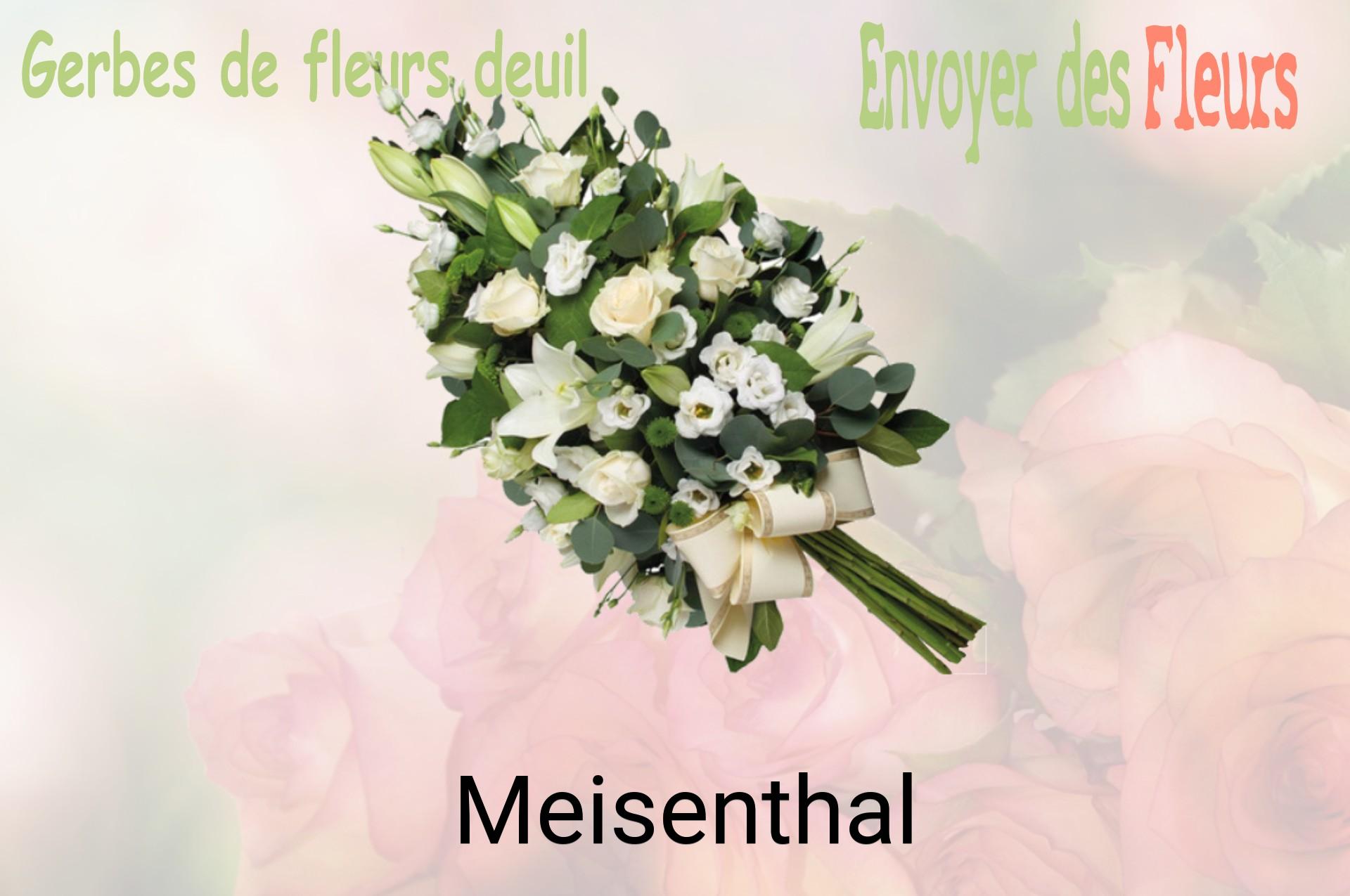 Gerbe de fleurs de deuil livrée à Meisenthal